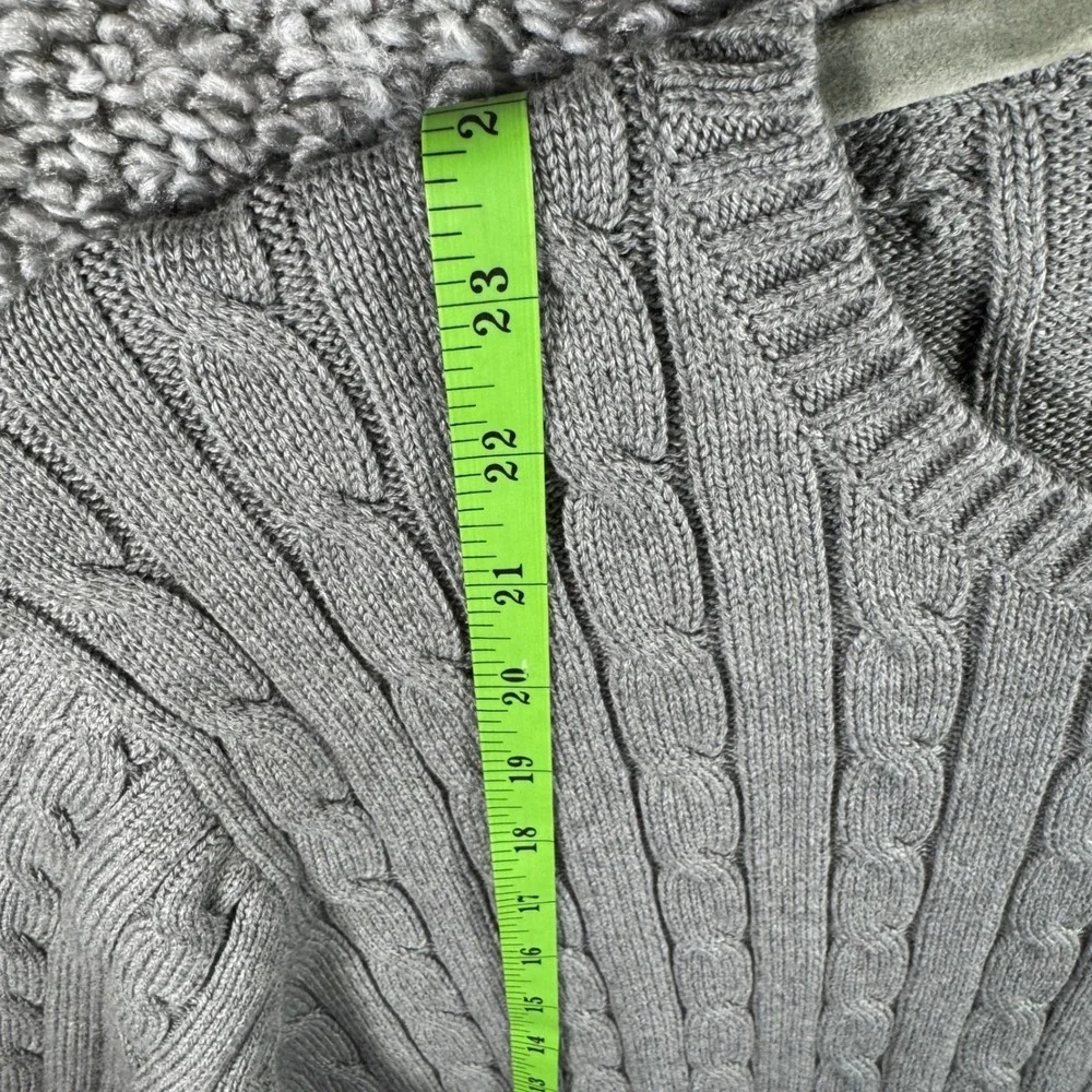 Polo Ralph Lauren Sweater Gray Cable Knit Crewneck Cotton Mens‎ XXL